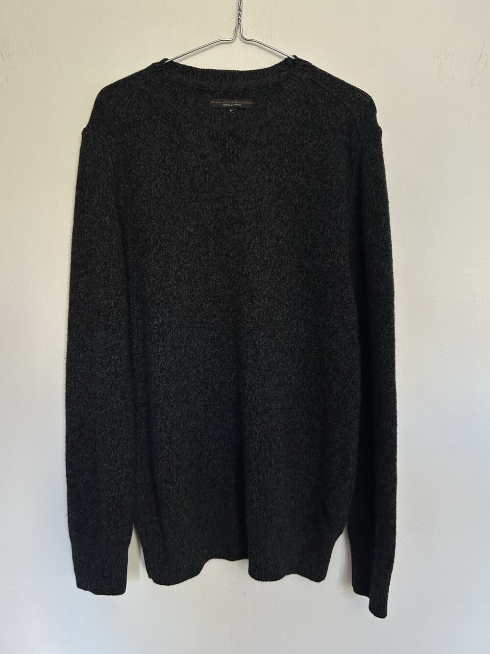 Barbour Steve McQueen Collection Wool Crewneck Sweater Charcoal Gray M
